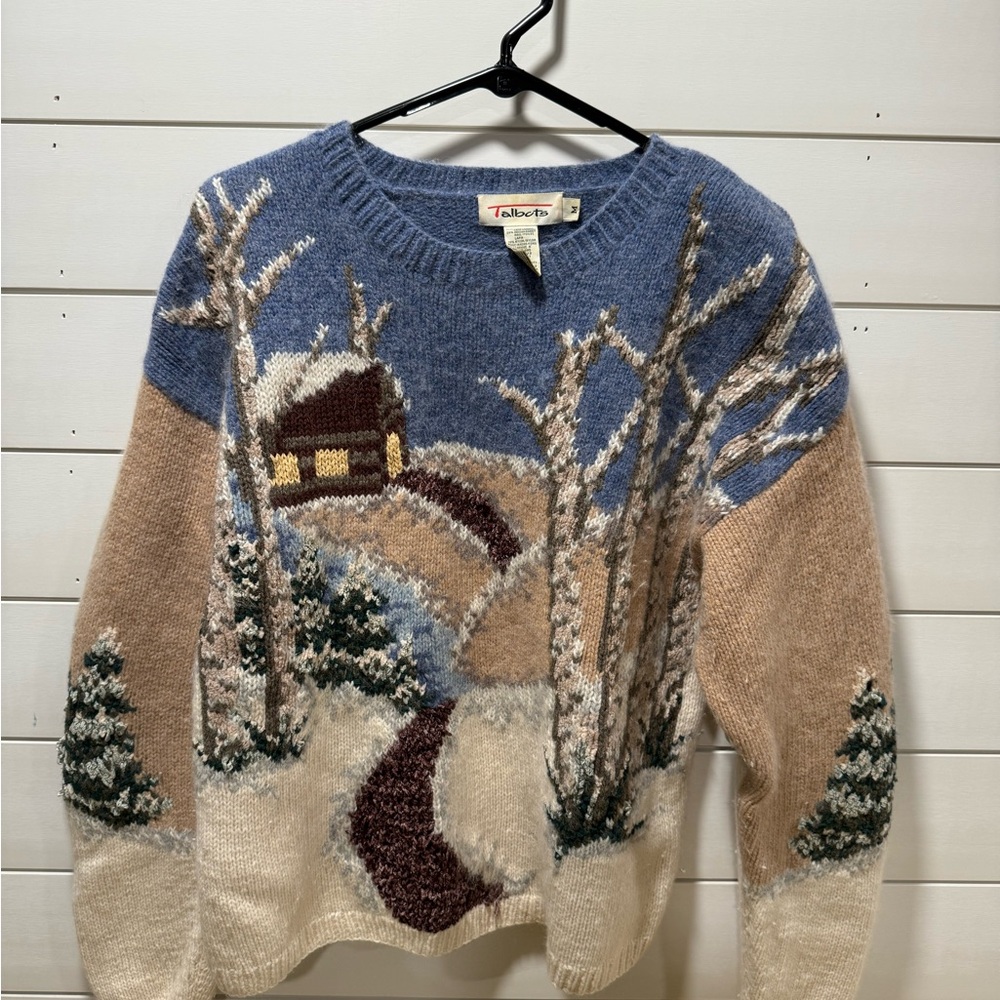Talbots Winter Christmas Lambswool Sweater